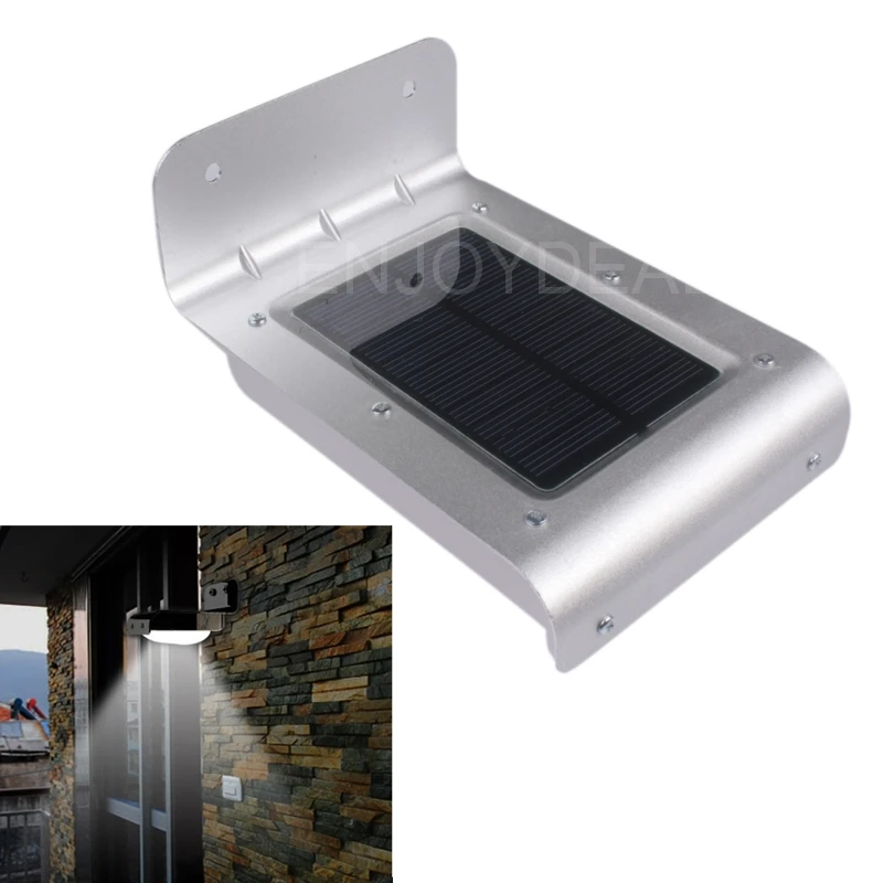 

16 LED Solar Powered Outdoor Super Bright Lamp Light Wall Mount Security Lamp Waterproof Outdoor Path Garden Park Indoor light