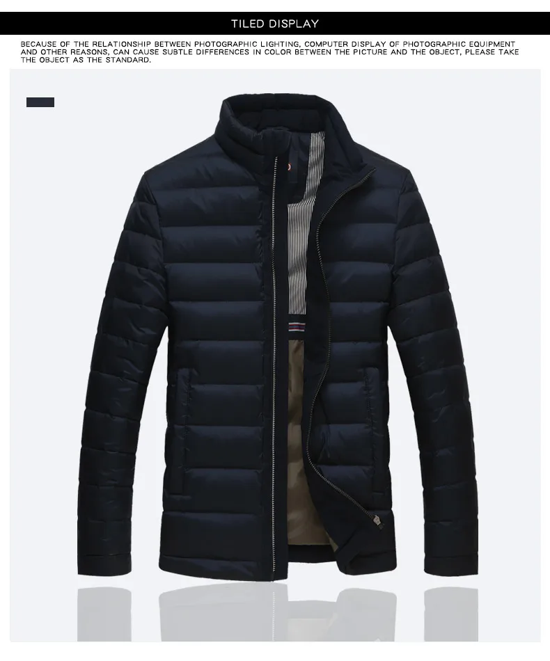 Мужская зимняя куртка на утином пуху, тонкий теплый пуховик, ультра тонкая пуховая одежда для мужчин, мужская Новинка 5608