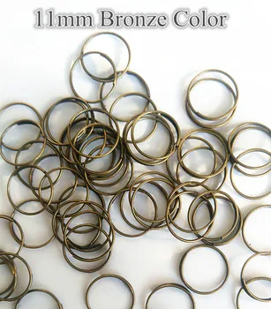 

10000pcs/Lot 11mm Metal Rings Bronze Color Crystal Bead Connectors Strand Garland DIY Connectors Lamp Parts