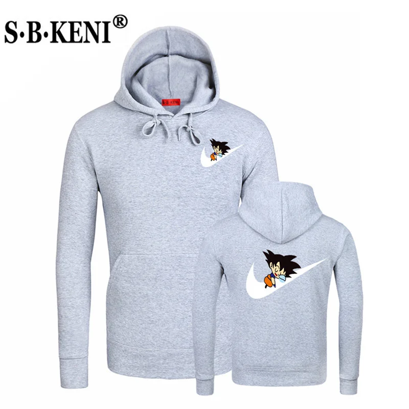2019 New Anime Hoodies Dragon Ball Z Pocket Hooded Sweatshirts Wukong Hoodie Pullovers Men Women Long Sleeve Outerwear New Hoody