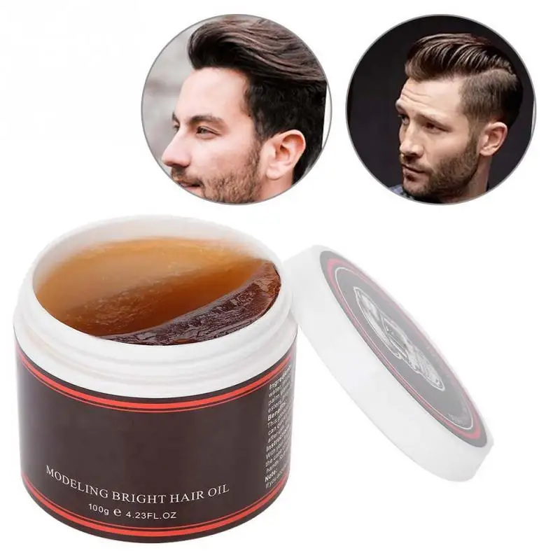 

100g Professional Retro Hair Oil Hair Clay Wax Strong style restoring Fluffy Hair Mud For edge control Hair Styling