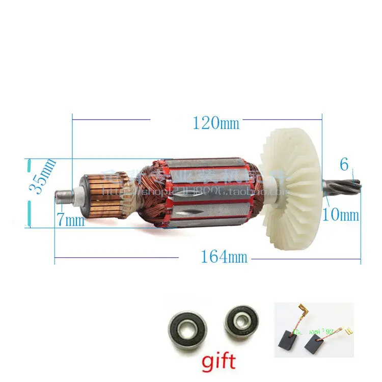 

Rotor Motor Armature Replacement for MAKITA HR2470FT HR2470F HR2460F HR2470A HR2470T Rotary Hammer Rotor