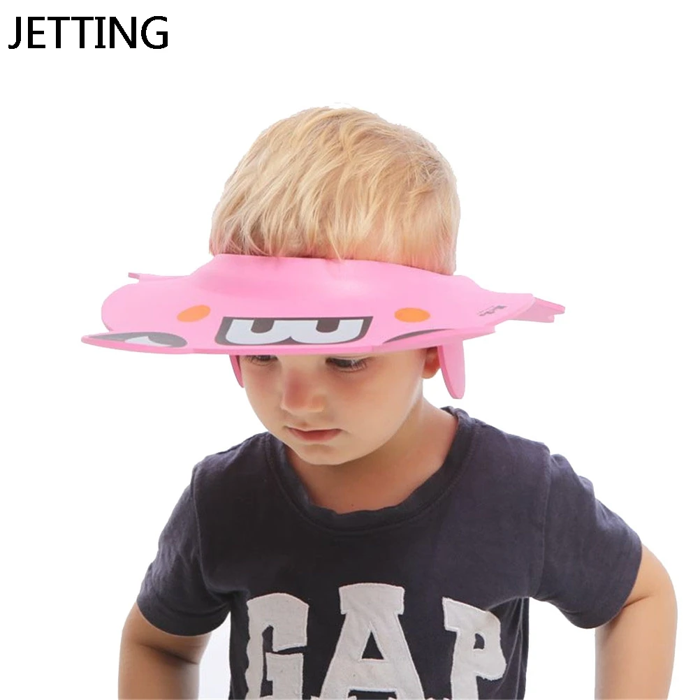 Adjustable Baby Shower Hat Soft Foam Baby Kids Children Shampoo Bath Shower Cap Baby Shampoo Cap Wash Hair Shield