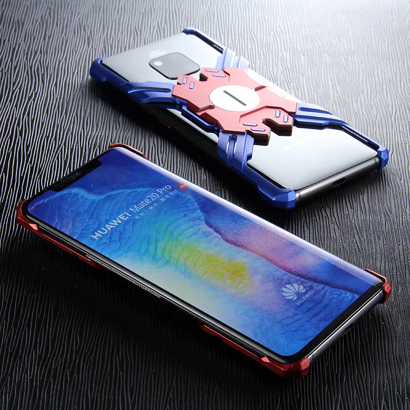 Для huawei mate 20 Pro Чехол Броня тяжелый песочный металлический Алюминий ЧПУ защиты Скелет голову чехол для телефона чехол кронштейн