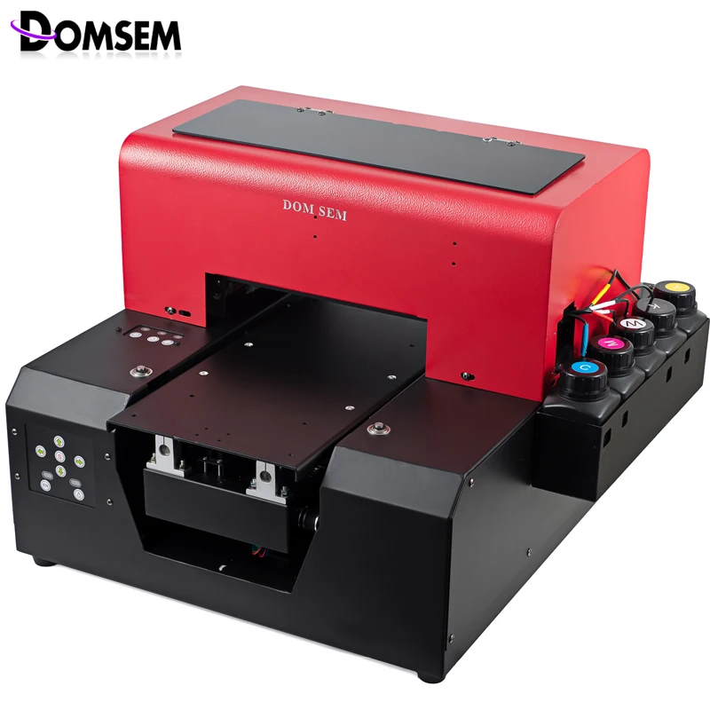 Стеклянный металлический УФ принтер DOMSEM Размер A4 планшетный 3D текстурированный