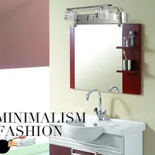 6 Вт нержавеющая сталь Кристалл зеркало бра Водонепроницаемый Ванная комната лампы