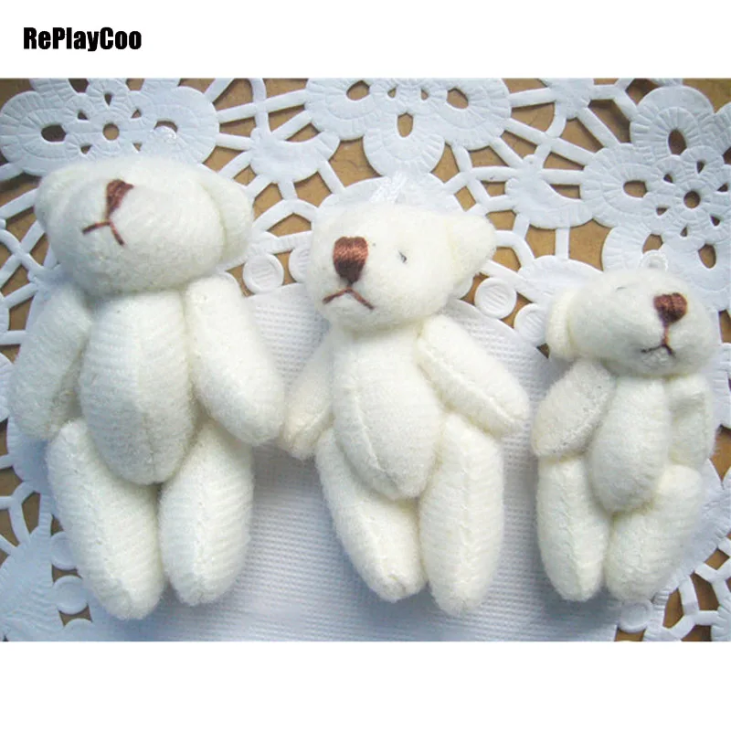 

500Pcs/Lot Kawaii Small Joint Teddy Bears Stuffed Plush 4CM/6CM Toy Teddy-Bear Mini Bear Ted Bears Plush Toys Wedding Gifts 8601