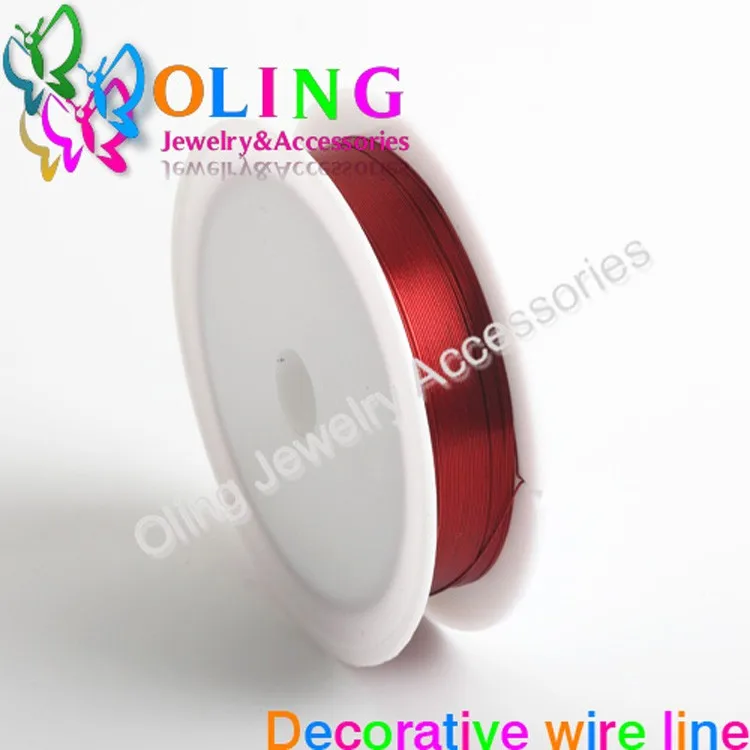 OlingArt 0.4MM 12M/Roll Wire Line Mixed Multicolor Plated Beaded Crafts DIY Choker Bracelet Necklace Jewelry Making OlingArt 0.4MM 12M/Roll Wire Line Mixed Multicolor Plated Beaded Crafts DIY Choker Bracelet Necklace Jewelry Making