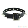 Caliente Punk pico de gargantilla de cuero Hombre Mujer Collar de plata Punk tono pares pendientes EMO Metal Gótico 7ENT BCU6 ► Foto 2/6