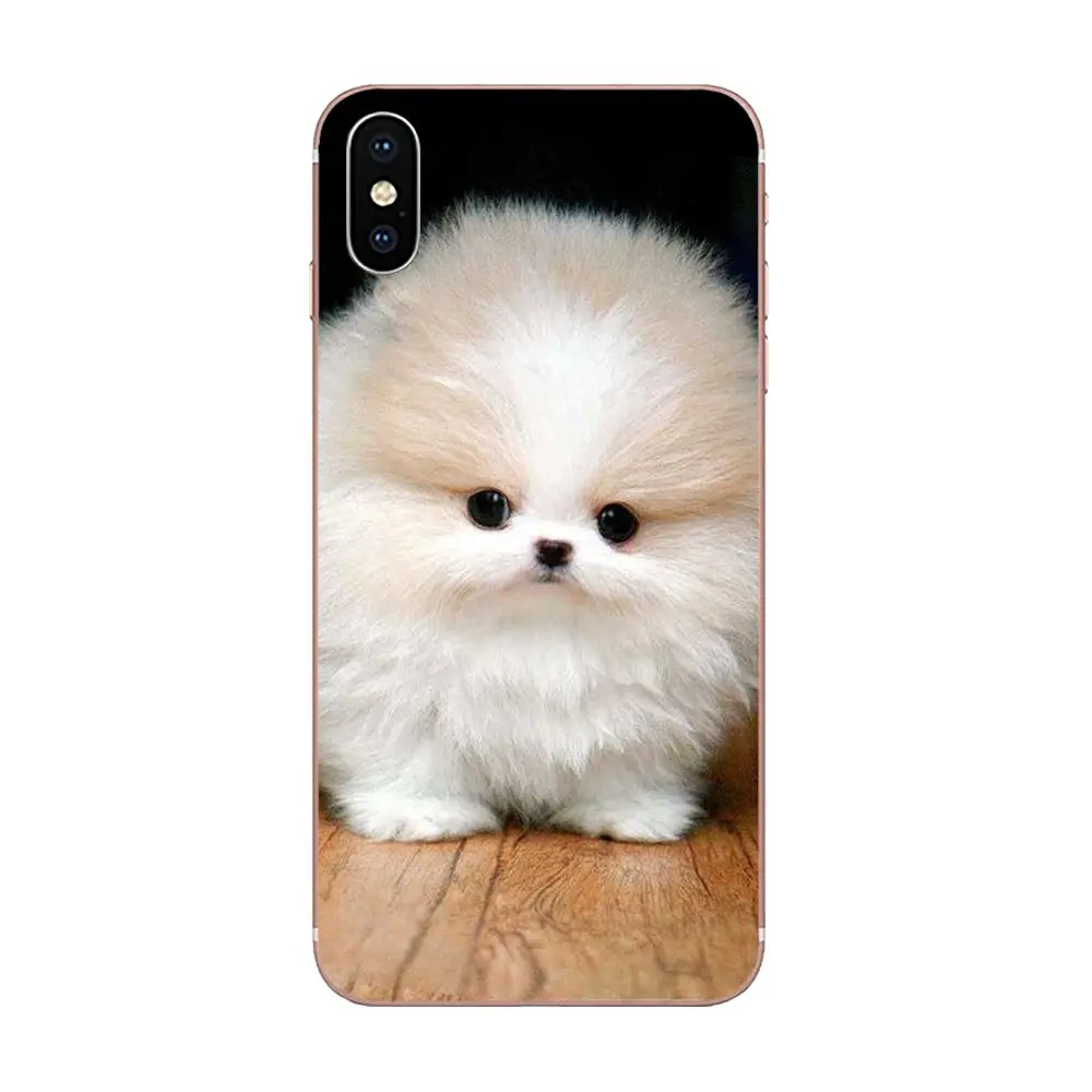 Для Apple iPhone 4 4S 5 5C 5S SE 6 6S 7 8 Plus X XS Max XR мягкие чехлы из ТПУ для телефона Pomeranian Puppy Dog 11 - Цвет: as picture