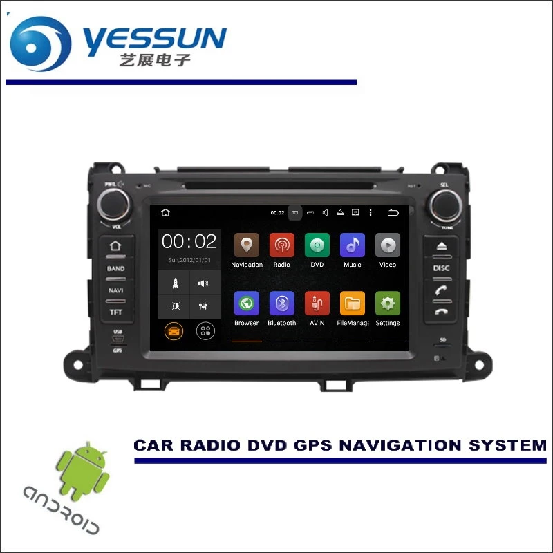 

YESSUN For Toyota Sienna XL30 2011~2016 CD DVD GPS Player Navi Radio Stereo HD Screen Car Multimedia Navigation Wince / Android