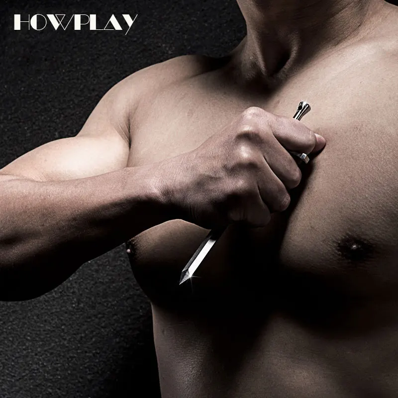 HowPlay cross sword hand thorn металлическое оружие для самозащиты девочек анти волк