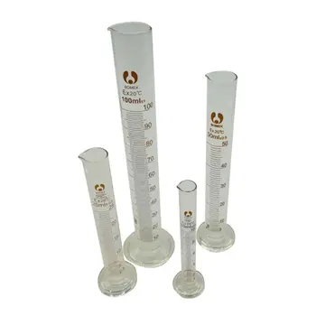 

10ml 25ml 50ml 100ml Graduated Cylinder Measuring Tool Lab Glass Measuring Container Chemistry Cylinder Set
