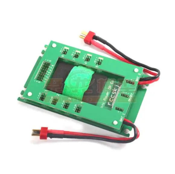 Mini Servo Section Board with Dual Power Input Wire and Electronic Switch Green Color