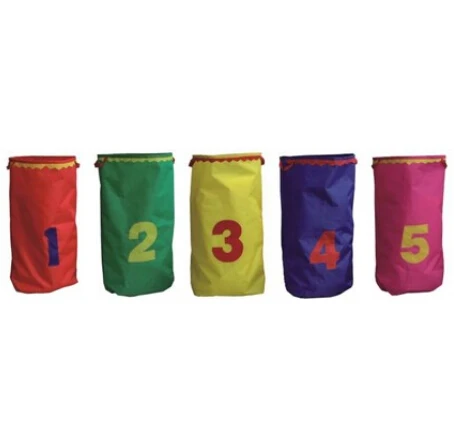 

5pc/set Children Jumping Bags Kangaroo Jump Game Sensory Integration Training Assorted Colors With Number Bell Funny Outdoor Toy
