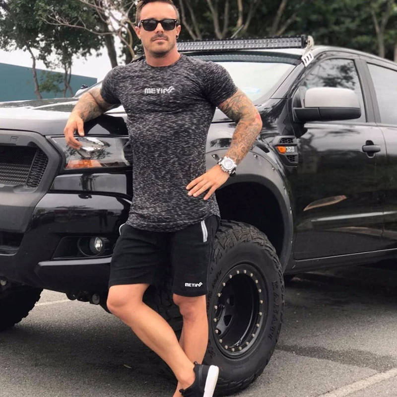 Shorts Man Gyms Fitness Short Sweatpants Jogger (10)