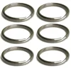 6PC 316 Stainless Steel Scuba Diving Split Ring Keyring Hook Loop Swimming Diver Outdoor Camping Gear Attachment 20 25 30mm ► Photo 3/5