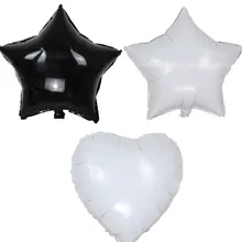 Белая черная звезда фольгированные гелиевые шары воздушные шары Свадебный декор воздушные шары на день рождения воздушные шары надувные игрушки, принадлежности для вечеринок