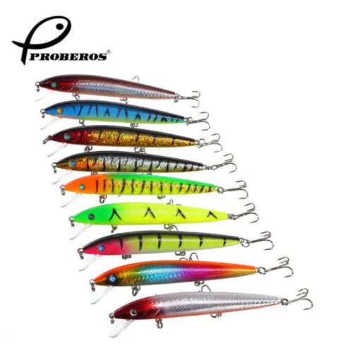 

9pcs/lot 12cm/13.8g Fishing Tackle Fishing Lures Shallow Crankbaits Isca Artificial for Fishing New Free Shipping