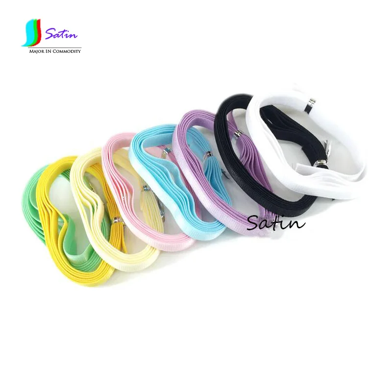 

Mixed Multicolor Polyester Material Bra Elastic Band with Soft Nap for Shoulder /Underwear Strap,1cm Width,10meters/lot, S0008J