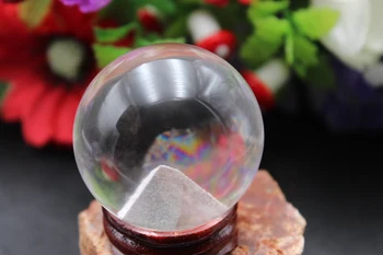 

Natural seven colourful ball quartz crystal