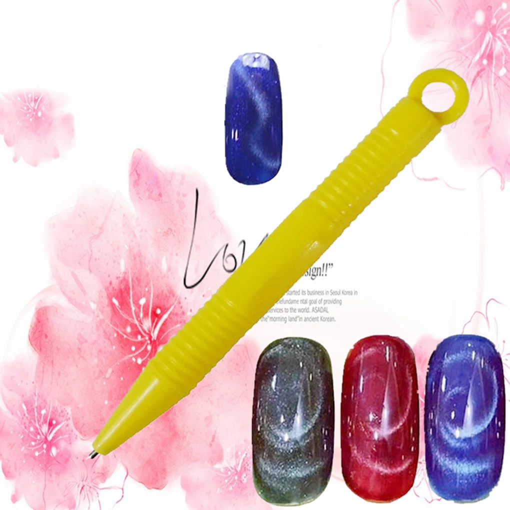 

2019 New Women Fashion Nail Art Tools Nail Magnetic Pen for UV Gel Nails Polish Girls Manicure Paint Tools