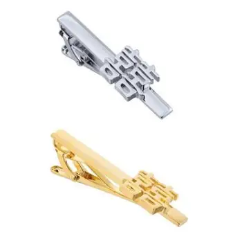 

10pcs/lot Gold/Silver Wedding Tie Clips Copper Traditional Chinese Wedding Tie Pin Tie Bars Men's Jewelry Accessory Gift