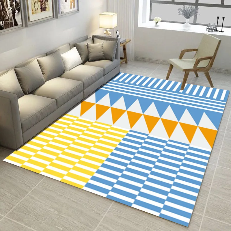 Черно белый геометрический узор ковер тенденция 3D коврики с принтом And carpets