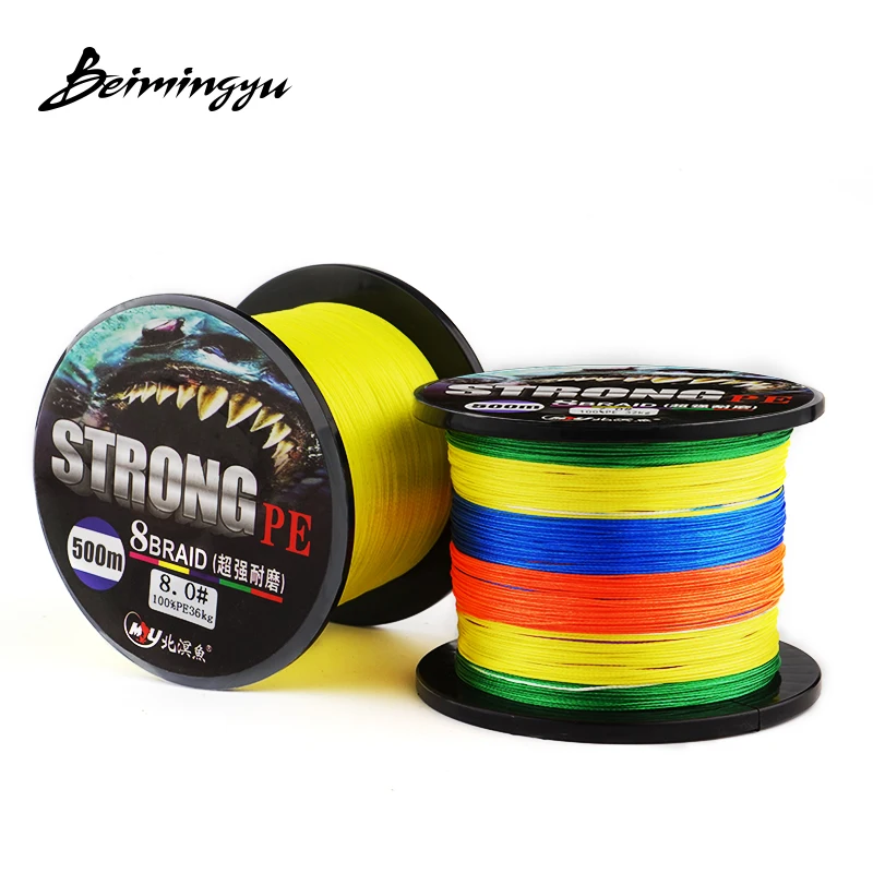 Beimingyu 500M 8 Stands PE new quality braided fishing Line tool for
