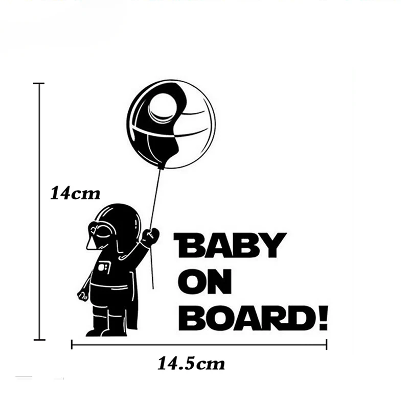BEMOST стикер для автомобиля Baby On Board Star Wars предупреждающий знак украшение