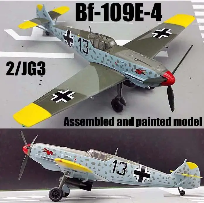 WWII Messerschmitt BF-109E-4 II/JG3 самолет 1/72 без литья под давлением легкая модель самолета |