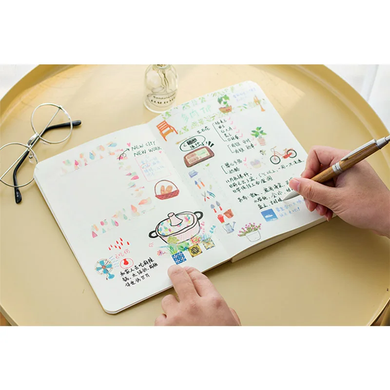 Горячая Sketchbook Рисование эскиз книга милый школьный блокнот дневник 80 листов 100 г