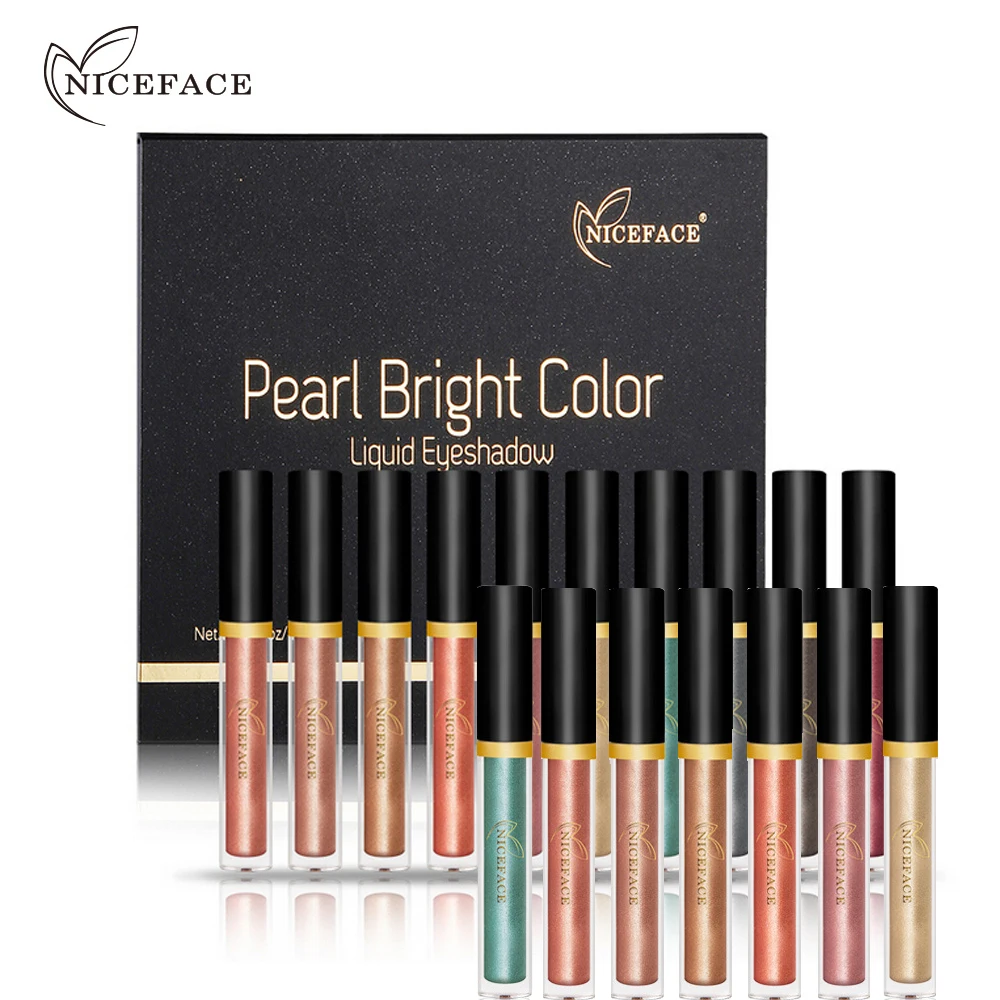 NICEFACE Pearl Liquid Shining Shimmer Shadow Glitter Eye shadow Pencil Pen Waterproof Shining Liquid Eyeshadow (4)