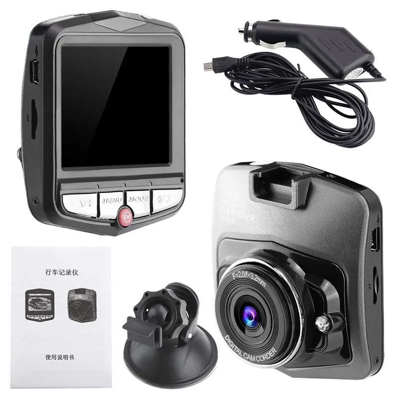Мини Автомобильная dvr камера Dashcam GT300 видеокамера Full HD 1080P видео регистратор