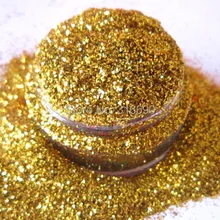 Глиттер для ногтей Золото устойчив к растворителям мелкие блестки. 008”