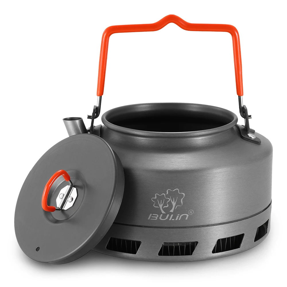 

BULIN 1.1L Portable Kettle Water Pot Teapot Coffee Pot Indoor Whistling Aluminum Alloy Tea Kettle Outdoor Camping Picnic Kettle