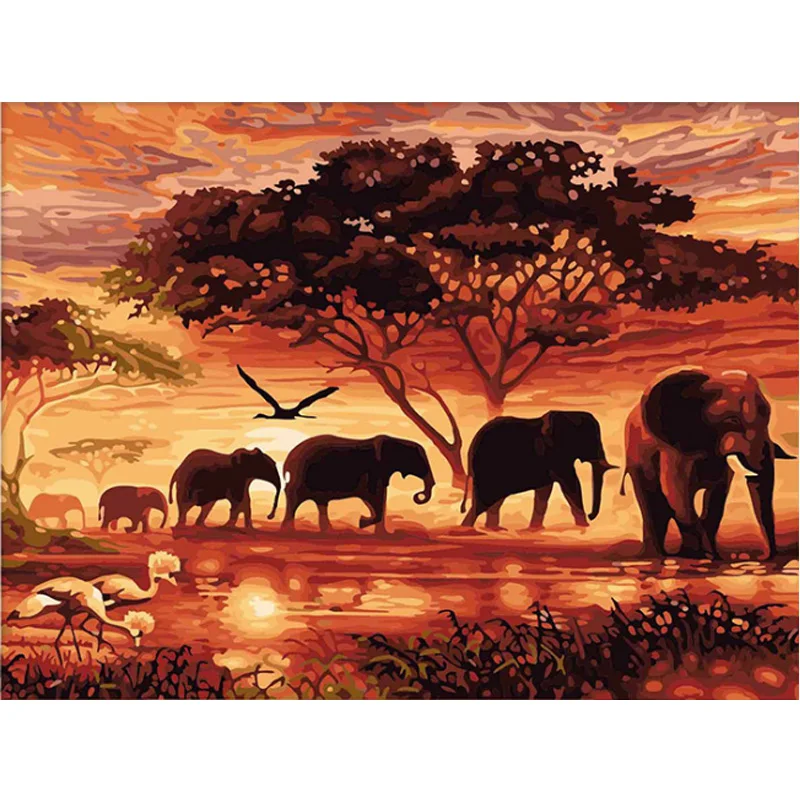 

5d diamond painting elephant cross stitch