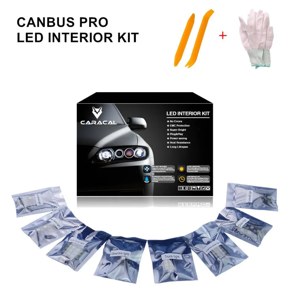 16 шт. Canbus Pro Xenon Белый Премиум светодиодный светильник для интерьера набор 2005 2010