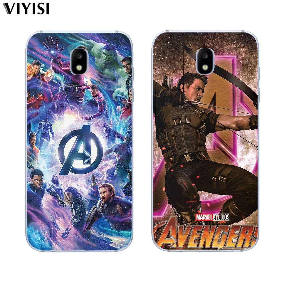 Чехол для телефона Samsung Galaxy J3 J4 J5 J6 J7 J8 Plus 2016 2017 2018 Etui Coque Marvel Мстители Железный