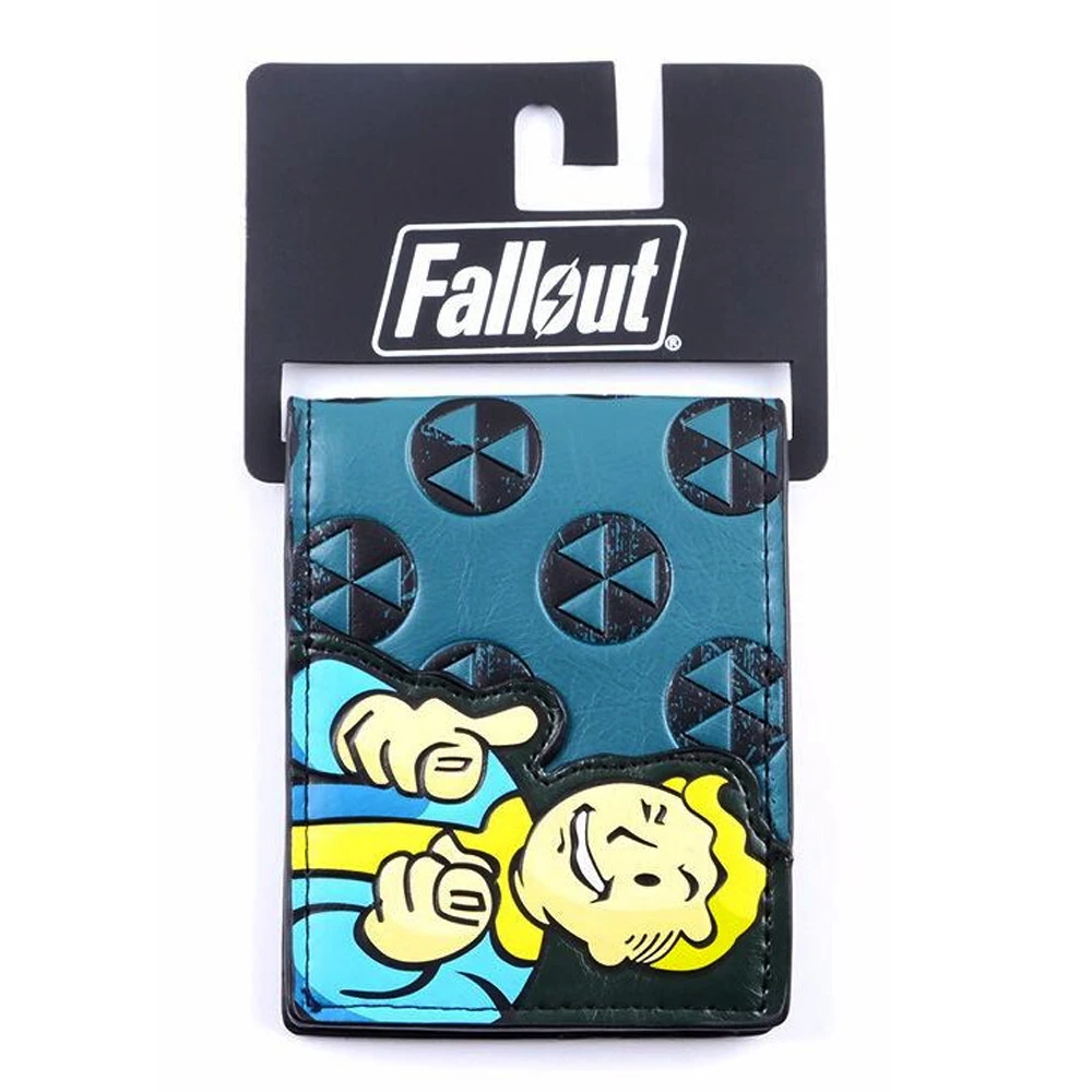 

Bethesda Fallout 4 Vault Boy Appliqu With Embossing Bi Fold Wallet Costume Accessory Black Whiskey Rodeo Wallet