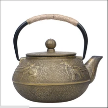 Классический Стиль рыбы чугун Чай горшок 800 мл кунг-фу Чай горшок железа горшок для Пособия по кулинарии Чай гладить чайник китайский Чай горшок для здоровья подарки