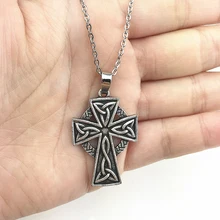 1 шт. ирландский кельтский кулон ожерелье религиозное ожерелье Ирландский Крест Ювелирные изделия