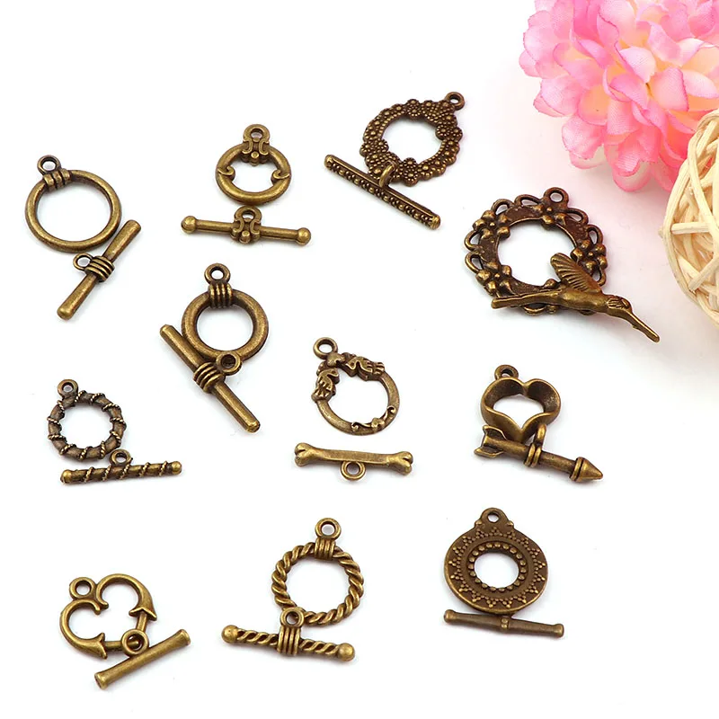 Brass Jewelry snap hooks Double /"8/" buckle necklace Bracelet Necklace accessory