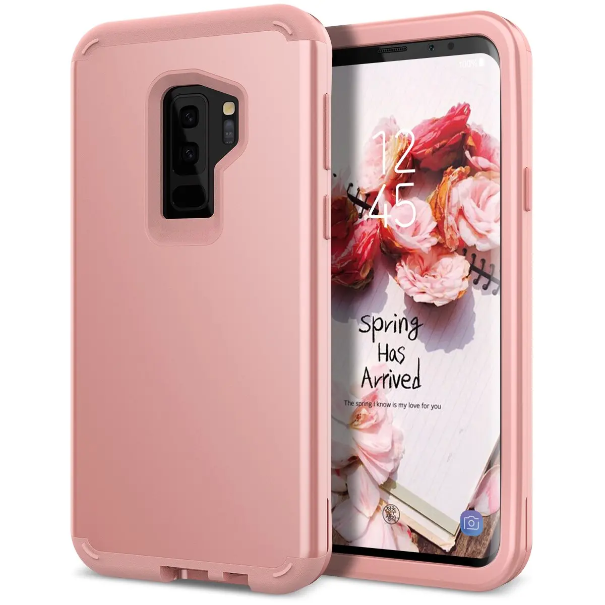 

for Samsung Galaxy S9 S9 Plus/S8 S8 Plus Note 9 Shockproof Armor Defender Case Heavy Duty Hard PC with TPU Soft Bumper 3 in 1