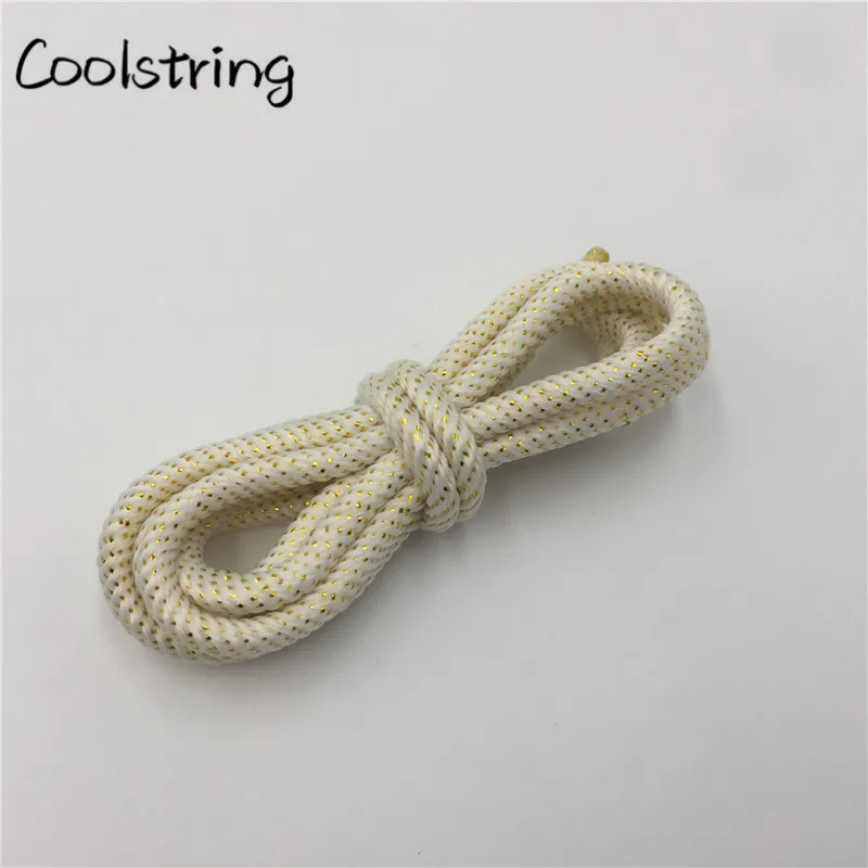 Coolstring круглый спиральный шнурки с орнаментом блеск Shoestrings уникальный мигающий платье обувь шнурки металлический пряжа сапоги