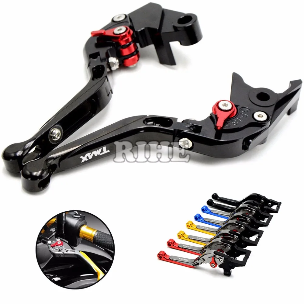 CNC Motorcycle folding&adjustable&extendable brake clutch levers For Yamaha T-Max500 TMax500 2008 adjustable motorcycle brake clutch levers for yamaha tmax500 tmax 500 t max500 t max 500 xp500 2008 2012 2009 2010 2011
