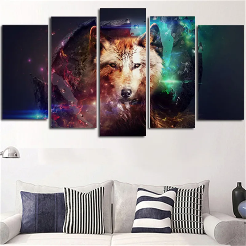 Big size 5pcs Canvas Painting Art Home Decoration For Living Room Decor