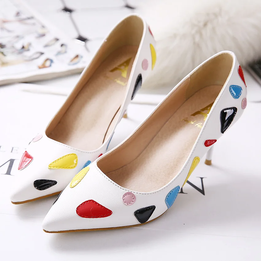 New Brand Sweet Style Fashion font b Women b font Pumps Thin High Heel Pumps Shoes