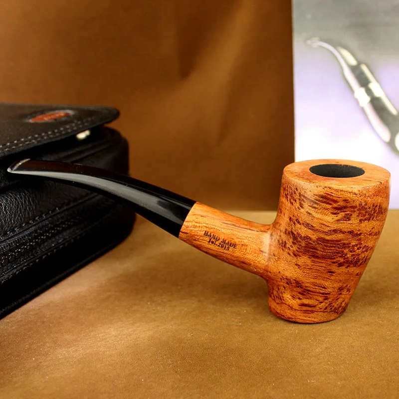 Rosewood Bent Type Vertical Hammer type Smoking Pipe Wooden Tobacco