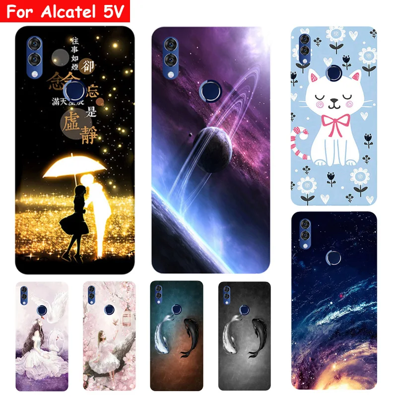 

For Alcatel 5V 5060D case Starry sky Anti-knock Soft TPU Phone Case for Alcatel 5V 5 V 5060D silicon Back Cover Alcatel5V Shell